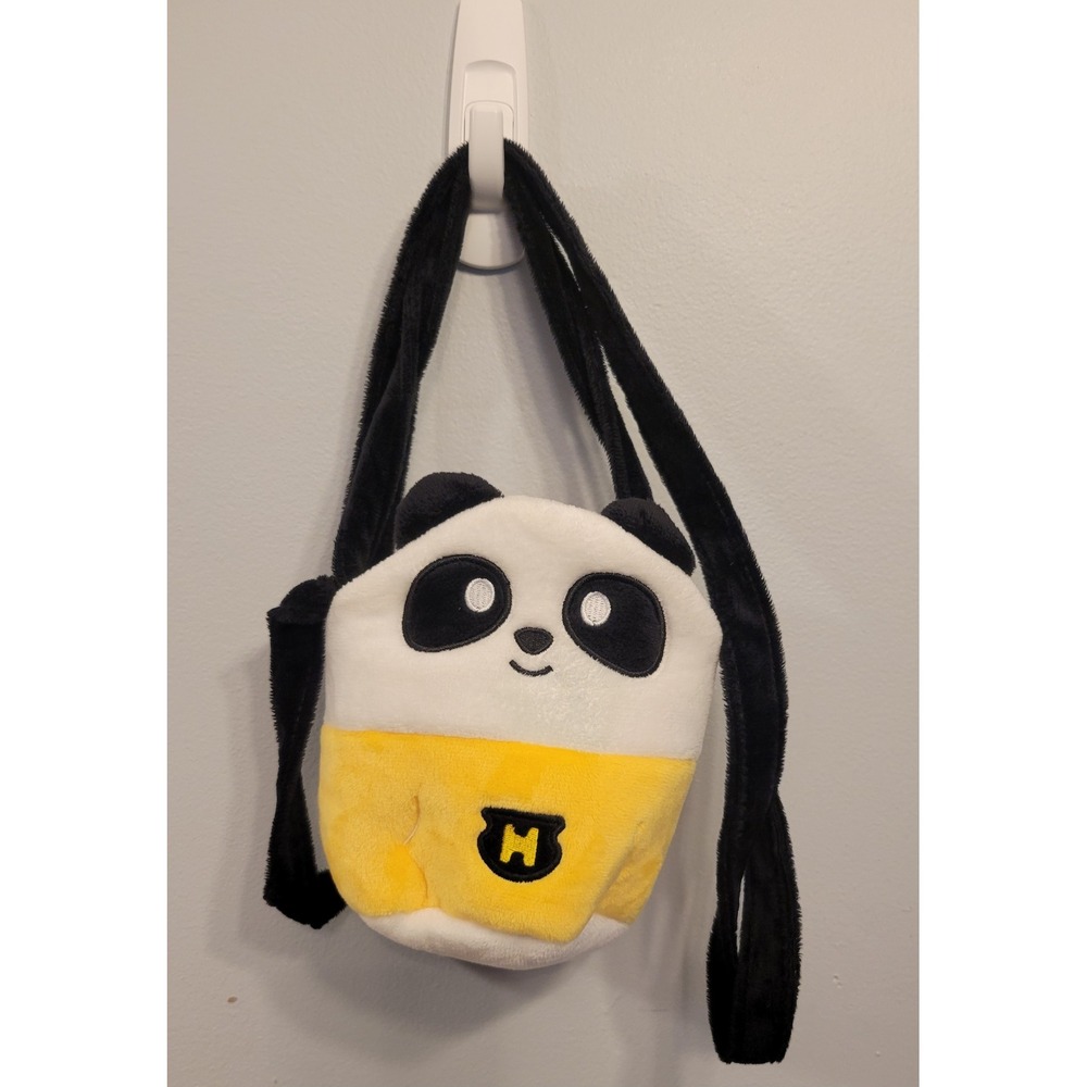 HungryPanda Plush Crossbody Bag Fuzzy Panda Bear Shoulder Purse Promo Kawaii